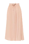 Loro Piana Pink linen maxi skirt - bow on the belt. 100% linen. belt. Country of manufacture: Italy. Care: specialized cleaning - photo 1