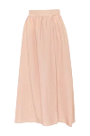 Pink linen maxi skirt Loro Piana - bow on the belt. 100% linen. belt. Country of manufacture: Italy. Care: specialized cleaning - photo 6