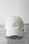 Loro Piana Men's cap gray made of polyester - brand logo. 100% polyester. Country of manufacture: Italy. Care: specialized cleaning - photo 5
