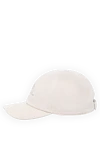 Loro Piana Men's beige cap made of cotton - brand logo. 100% cotton. Country of manufacture: Italy. Care: specialized cleaning - photo 3