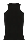 Women's top black Balmain - brand logo. 39% cotton, 39% modal, 12% elastane, 10% polyamide. Country of manufacture: Italy. Care: specialized cleaning - photo 6