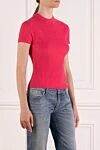 Balmain Women's pink wool top - brand logo. 100% wool. Country of manufacture: Italy. Care: specialized cleaning - photo 3