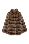 Giorgio Magnani Women's beige sable fur coat - 100% sable. Closure: buttons. two side pockets. Country of manufacture: Italy. Care: specialized cleaning - photo 1