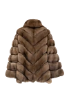 Giorgio Magnani Women's beige sable fur coat - 100% sable. Closure: buttons. two side pockets. Country of manufacture: Italy. Care: specialized cleaning - photo 7