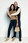 Коричневый жилет из кашемира с утеплённой подкладкой Loro Piana - цветные вставки. 100% кашемир. молния. два боковых кармана. Страна производитель: Италия. Уход: специализированная чистка - фото 8