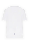 Women's white T-shirt made of cotton Givenchy - brand logo. 100% cotton. Country of manufacture: Italy. Care: specialized cleaning - photo 6