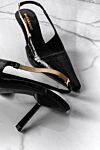 Классические лодочки с фактурой под кроко и изящным каблуком Saint Laurent - фактурная кожа. 100% натуральная кожа. пряжка. Страна производитель: Франция. Уход: специализированная чистка - фото 8