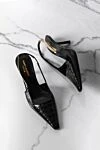 Saint Laurent Классические лодочки с фактурой под кроко и изящным каблуком - фактурная кожа. 100% натуральная кожа. пряжка. Страна производитель: Франция. Уход: специализированная чистка - фото 7