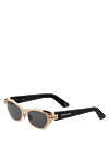 Dior Women's yellow sunglasses made of plastic - brand logo. plastic frame. black. Country of manufacture: Italy. Care: specialized cleaning - photo 3