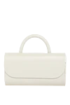 Salce197 Women's white bag made of genuine leather - brand logo. 100% calfskin. Shoulder strap: 106-116cm. Closure: magnetic flap. Country of manufacture: Italy. Care: specialized cleaning - photo 1