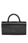 Salce197 Women's bag, black, made of genuine leather - 100% genuine leather. Closure: magnetic flap. Slip credit card pocket. Handles: Reinforced handle, adjustable and removable shoulder strap. Country of manufacture: Italy. Care: specialized cleaning - photo 1