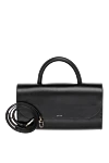 Salce197 Women's bag, black, made of genuine leather - 100% genuine leather. Closure: magnetic flap. Slip credit card pocket. Handles: Reinforced handle, adjustable and removable shoulder strap. Country of manufacture: Italy. Care: specialized cleaning - photo 5