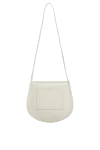 Women's white bag made of genuine leather Salce197 - metal parts with mirror galvanic coating . 100% genuine leather. Closure: magnetic flap. Handles: shoulder strap. Country of manufacture: Italy. Care: specialized cleaning - photo 4