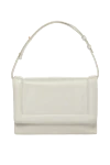 Salce197 Women's white bag made of genuine leather - 100% genuine leather. flap. Handles: adjustable shoulder strap. Country of manufacture: Italy. Care: specialized cleaning - photo 1