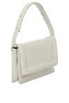 Salce197 Women's white bag made of genuine leather - 100% genuine leather. flap. Handles: adjustable shoulder strap. Country of manufacture: Italy. Care: specialized cleaning - photo 3