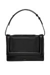 Salce197 Women's black bag made of genuine leather - 100% genuine leather. flap. Handles: adjustable shoulder strap. Country of manufacture: Italy. Care: specialized cleaning - photo 1