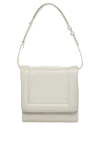 Salce197 Women's white bag made of genuine leather - 100% genuine leather. flap. Handles: adjustable shoulder strap. Country of manufacture: Italy. Care: specialized cleaning - photo 1