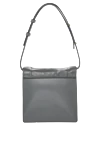 Women's gray bag made of genuine leather Salce197 - 100% genuine leather. flap. Handles: adjustable shoulder strap. Country of manufacture: Italy. Care: specialized cleaning - photo 4