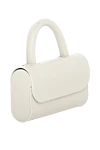 Salce197 Women's white bag made of genuine leather - 100% genuine leather. Closure: magnetic flap. Slip credit card pocket. Handles: Reinforced handle, adjustable and removable shoulder strap. Country of manufacture: Italy. Care: specialized cleaning - photo 3