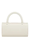 Women's white bag made of genuine leather Salce197 - 100% genuine leather. Closure: magnetic flap. Slip credit card pocket. Handles: Reinforced handle, adjustable and removable shoulder strap. Country of manufacture: Italy. Care: specialized cleaning - photo 4