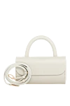 Salce197 Women's white bag made of genuine leather - 100% genuine leather. Closure: magnetic flap. Slip credit card pocket. Handles: Reinforced handle, adjustable and removable shoulder strap. Country of manufacture: Italy. Care: specialized cleaning - photo 5