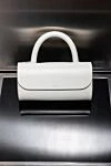 Women's white bag made of genuine leather Salce197 - 100% genuine leather. Closure: magnetic flap. Slip credit card pocket. Handles: Reinforced handle, adjustable and removable shoulder strap. Country of manufacture: Italy. Care: specialized cleaning - photo 6