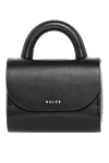 Salce197 Women's black bag made of genuine leather - brand logo. 100% genuine leather. Closure: magnetic flap. Slip credit card pocket. Handles: reinforced handle. Country of manufacture: Italy. Care: specialized cleaning - photo 1