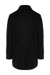 Moorer Men's black wool and cashmere coat - brand logo. 90% wool, 10% cashmere. zipper, buttons. two front pockets. Country of manufacture: Italy. Care: specialized cleaning - photo 7