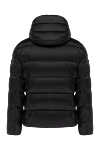 Men's black down jacket made of polyamide Moorer - 100% polyamide. hood . Closure: zipper. two side pockets. Insulation: down. Country of manufacture: Italy. Care: specialized cleaning - photo 6