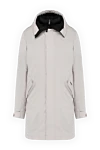 Moorer Men's gray polyester coat - contrast collar. 100% polyester. zipper, buttons. two front pockets. Country of manufacture: Italy. Care: specialized cleaning - photo 1