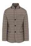 Moorer Beige men's jacket made of polyamide and polyurethane. - 95% polyamide, 5% polyurethane. Closure: buttons. two side pockets, one chest pocket. Country of manufacture: Italy. Care: specialized cleaning - photo 1