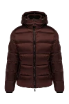 Moorer Men's burgundy polyamide down jacket - 100% polyamide. hood . Closure: zipper. two side pockets. Insulation: down. Country of manufacture: Italy. Care: specialized cleaning - photo 1