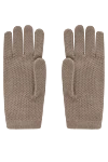 Moorer Women's brown cashmere gloves - brand logo. 100% cashmere. Country of manufacture: Italy. Care: specialized cleaning - photo 3