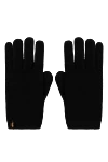 Moorer Black cashmere gloves for women - brand logo. 100% cashmere. Country of manufacture: Italy. Care: specialized cleaning - photo 1