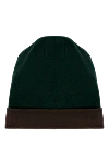 Moorer Men's green cashmere hat - 100% cashmere. Country of manufacture: Italy. Care: specialized cleaning - photo 1