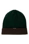 Moorer Men's green cashmere hat - 100% cashmere. Country of manufacture: Italy. Care: specialized cleaning - photo 3