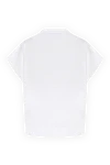 Women's white T-shirt made of cotton Moorer - 100% cotton. Country of manufacture: Italy. Care: specialized cleaning - photo 6