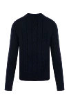 Men's blue woolen jumper Moorer - 100% wool. Country of manufacture: Italy. Care: specialized cleaning - photo 6