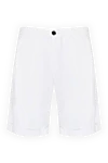 Moorer Men's white shorts made of cotton and elastane - 96% cotton, 4% elastane. buttons, zipper. two front pockets, two back pockets. Country of manufacture: Italy. Care: specialized cleaning - photo 1