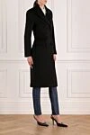 Valentino Women's black wool and cashmere coat - 90% wool, 10% cashmere. Closure: buttons. two side pockets. Country of manufacture: Italy. Care: specialized cleaning - photo 3