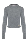 Valentino Women's gray cashmere jumper - brand logo. 100% cashmere. Country of manufacture: Italy. Care: specialized cleaning - photo 1