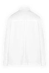 Women's white cotton shirt Alexanderwang - brand logo. 100% cotton. Closure: buttons. Country of manufacture: Italy. Care: specialized cleaning - photo 6