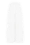 Women's white pants made of cotton and polyamide Balenciaga - brand logo. 52% cotton, 48% polyamide. Closure: drawstring. two side pockets. Country of manufacture: Italy. Care: specialized cleaning - photo 6