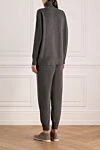 Women's suit gray Brunello Cucinelli - brand logo. 60% wool, 30% cashmere, 10% silk. Country of manufacture: Italy. Care: specialized cleaning - photo 4