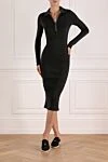 Платье трикотажное женское серое из шерсти и кашемира Brunello Cucinelli - 90% шерсть, 10% кашемир. молния. Страна производитель: Италия. Уход: специализированная чистка - фото 2