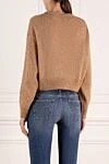 Women's jumper brown Brunello Cucinelli - 42% mohair, 38% polyamide, 12% wool, 8% fiber. Country of manufacture: Italy. Care: specialized cleaning - photo 4