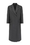 Brunello Cucinelli Women's gray wool coat - 100% wool. Closure: buttons. two side pockets, one chest pocket. Country of manufacture: Italy. Care: specialized cleaning - photo 1