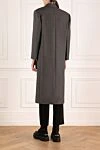 Women's gray wool coat Brunello Cucinelli - 100% wool. Closure: buttons. two side pockets, one chest pocket. Country of manufacture: Italy. Care: specialized cleaning - photo 4
