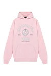 Balenciaga Oversized hoodie for women pink with logo - logo. hood. 100% cotton. Country of manufacture: Italy. Care: specialized cleaning - photo 1