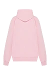 Oversized hoodie for women pink with logo Balenciaga - logo. hood. 100% cotton. Country of manufacture: Italy. Care: specialized cleaning - photo 6